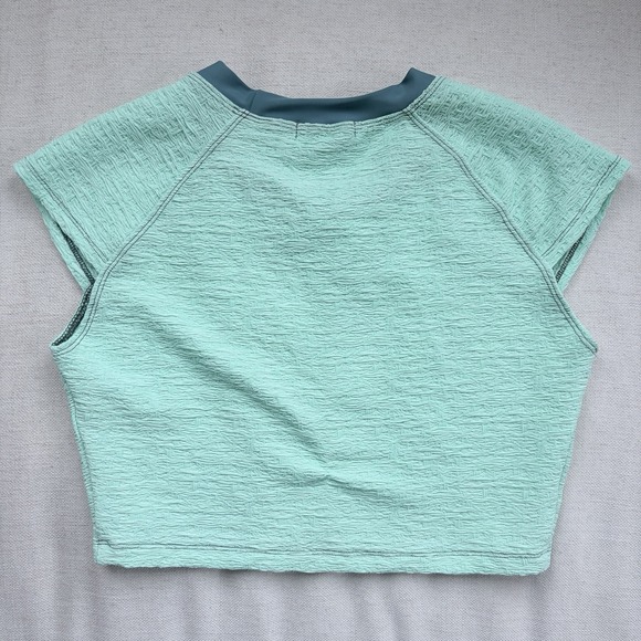 Free People Beach The Sonny Swim Tee Top Women's L Large Green Surfer - Picture 2 of 7